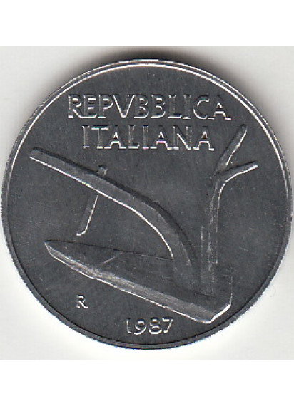 1987 Lire 10 Spiga Fior di Conio Italia